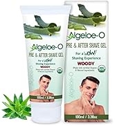 ALGELOE-O Pre &amp; After Shave Gel For Men- 100ml | Smooth Pre Shave Purpose (Refreshing, Moisturizi...