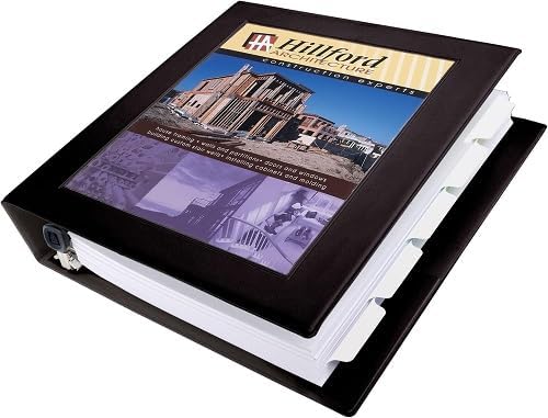 Avery Products - Avery - Framed Presentation EZD Locking View Binder, 1-1/2amp;quot; Capacity, Black - Sold As 1 Each - Clean, elegant border on front panel perfectly frames and centers title page for a professional look. - Easily insert title page a