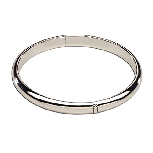 Precious Pieces .925 Sterling Silver Classic Baby Bangle Bracelet for Babies, Toddlers, Kids, Teens or Women