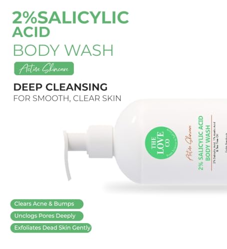 Image of THE LOVE CO. 10% AHA & 2% BHA Body Wash + Body Lotion Pack of 2 | Enriched with Niacinamide & Grapefruit | Targets Acne, Dark Spots & Rough Skin | Sulphate-Free, Unisex