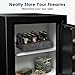 QUEENLINK Pistol Rack for Gun Safe, Handgun Rack Pistol Stand Holder, Gun Storage Organizer, Soft Felt, Scratch Resistance, Anti-Slip Gun Cabinet Accessories, 6 Slots