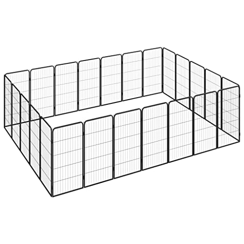 Heavy Duty Dog Playpen for Large Breeds, Weatherproof Outdoor Pet Enclosure with Adjustable Panels for Golden Retrievers and Rottweilers