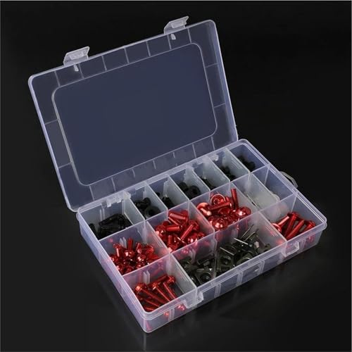 ���i �I�[�g�o�C�����p�[�c �ɓK�����郄�}�n FZR400 FZR400RR FZR400RRSP FZR600 FZR600R FZR750R FZR1000 �E�C���h�X�N���[���l�W �I�[�g�o�C�t�F�A�����O�{���g�L�b�g �ˑ��L�b�g(Red)