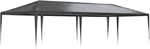 Miniatura 13 de vidaXL - Tienda de campaña blanca para exteriores, toldo UV y resistente al agua, marco de hierro resistente, fácil de montar, 6.6 x 6.6 x 7.9 pies