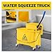 Industrial mop Industrial Mop and Bucket with Set 5 Gallon 21Qt Plastic Combo Bucket with Wringer on Wheels for Home and Commercial Cleaning