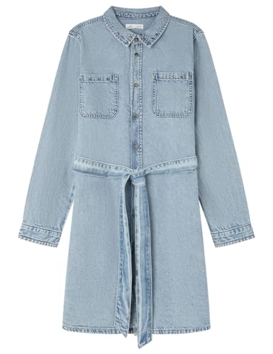 Robe en jean femme Springfield midi avec clous au style intemporel
