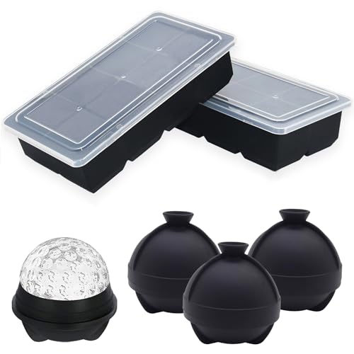 Molde para cubos de hielo grandes Bangp 2 piezas miniatura 1