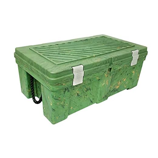 HOMZ Foot Locker Storage Container, Camo Green