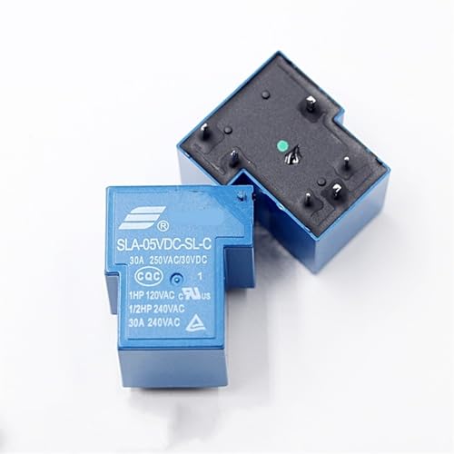 Relais de puissance SLA-12VDC-SL-C de type électromécanique 12V 30A pour circuits imprimés