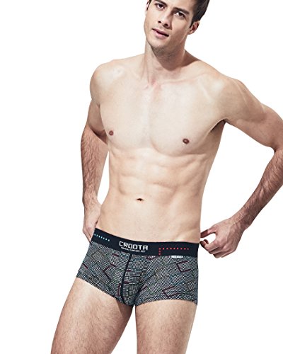 Croota Mens Underwear, Supima Premium Cotton Stretch Boxer Brief, NC01P-M