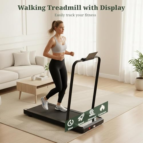 Image of Walking Pad Treadmill, 3 in 1 Portable Under Desk Treadmills for Home Small Space, Quiet Compact Folding Treadmill with Remote Control, 320 LBS Capacity
