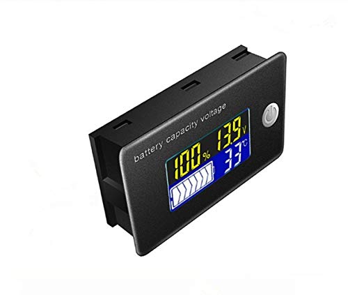Multifunctionele LCD-batterijcapaciteitsmeter Voltmeter met temperatuurweergave Spanningsmonitor(12V-Upgrade) - Afbeelding 4