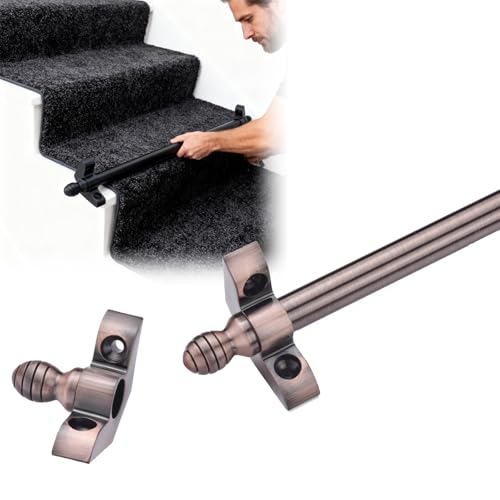 Barras de soporte para alfombras de escalera en hoteles y villas elegantes