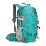 CYSUE Mochila plegable de 40 litros para camping, viajes, senderismo, senderismo, impermeable, ligera, para hombre, para viajes y deportes, verde, Talla única
