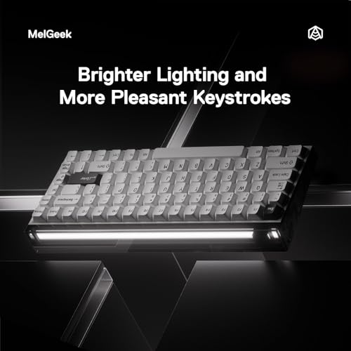 Image of MelGeek MADE84 Ultra+ Wired Gaming Keyboard, Magnetic Keyboard with Hall Effect, 75% Compact Rapid Trigger, Hot-Swappable, RGB Snap Tap & Adjustable Actuation, Online HIVE Custom, Aluminum Case-Black