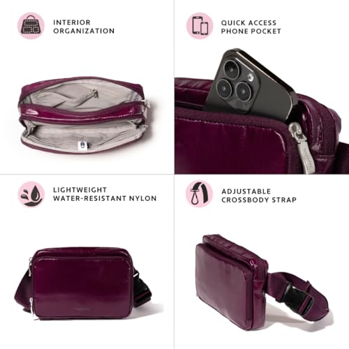 Image of Baggallini Modern Belt Bag 5x8 Travel Fanny Pack Sling Bag Waistpack w /RFID Card Holder Water-resistant Crossbody Bag
