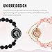 TOTWOO Long Distance Touch Bracelets for Couples, Smart Light up & Vibration for Love Couples Healing Stone Bracelet | Long Distance Relationship Gifts for Girlfriend Bluetooth Pairing Jewelry