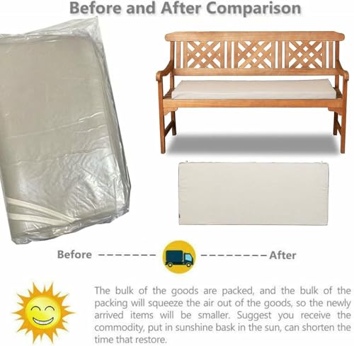 Coussin de banc imperméable pour partager de doux moments en plein air - 5