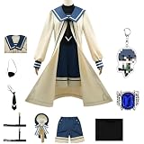 HOJZEMSD Adult Anime Ciel Phantomhive Cosplay Costume Full Uniform Ciel Cosplay Halloween Party (Beige, Medium)