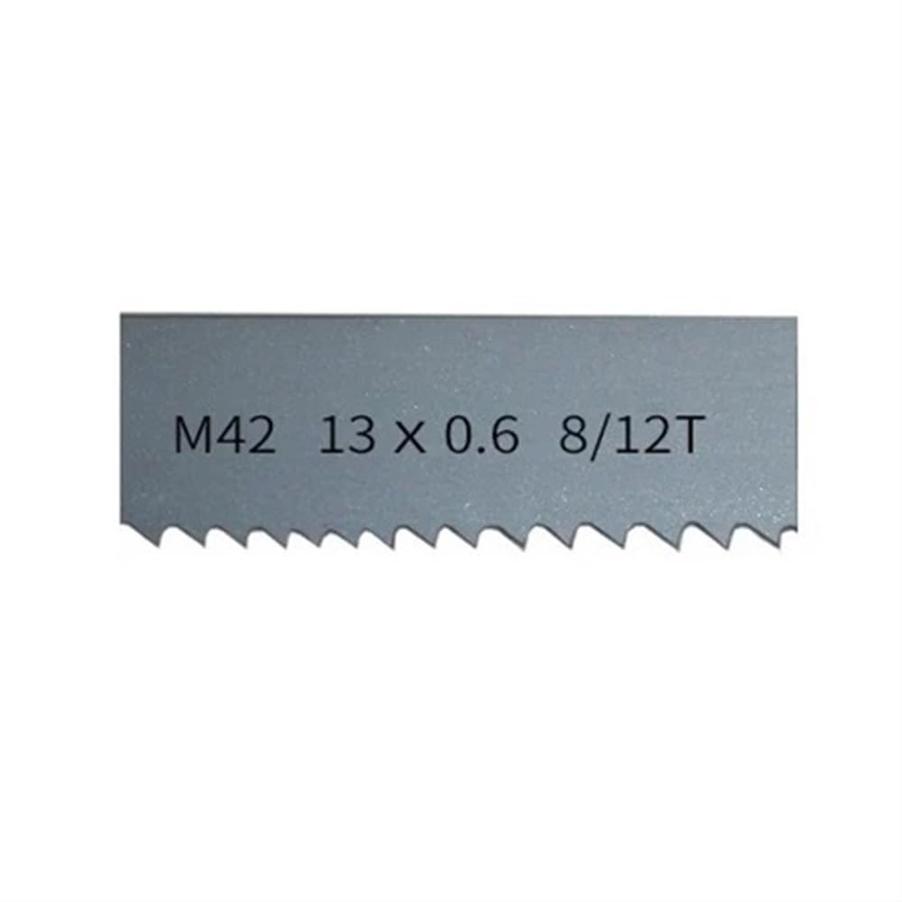 Brzeszczoty do pił taśmowych, 3-pak, 8-12 TPI, 100 cm, kompaktowy bimetalowy M42 do cięcia metalu, trwałe i wszechstronne, idealne do precyzyjnej pracy