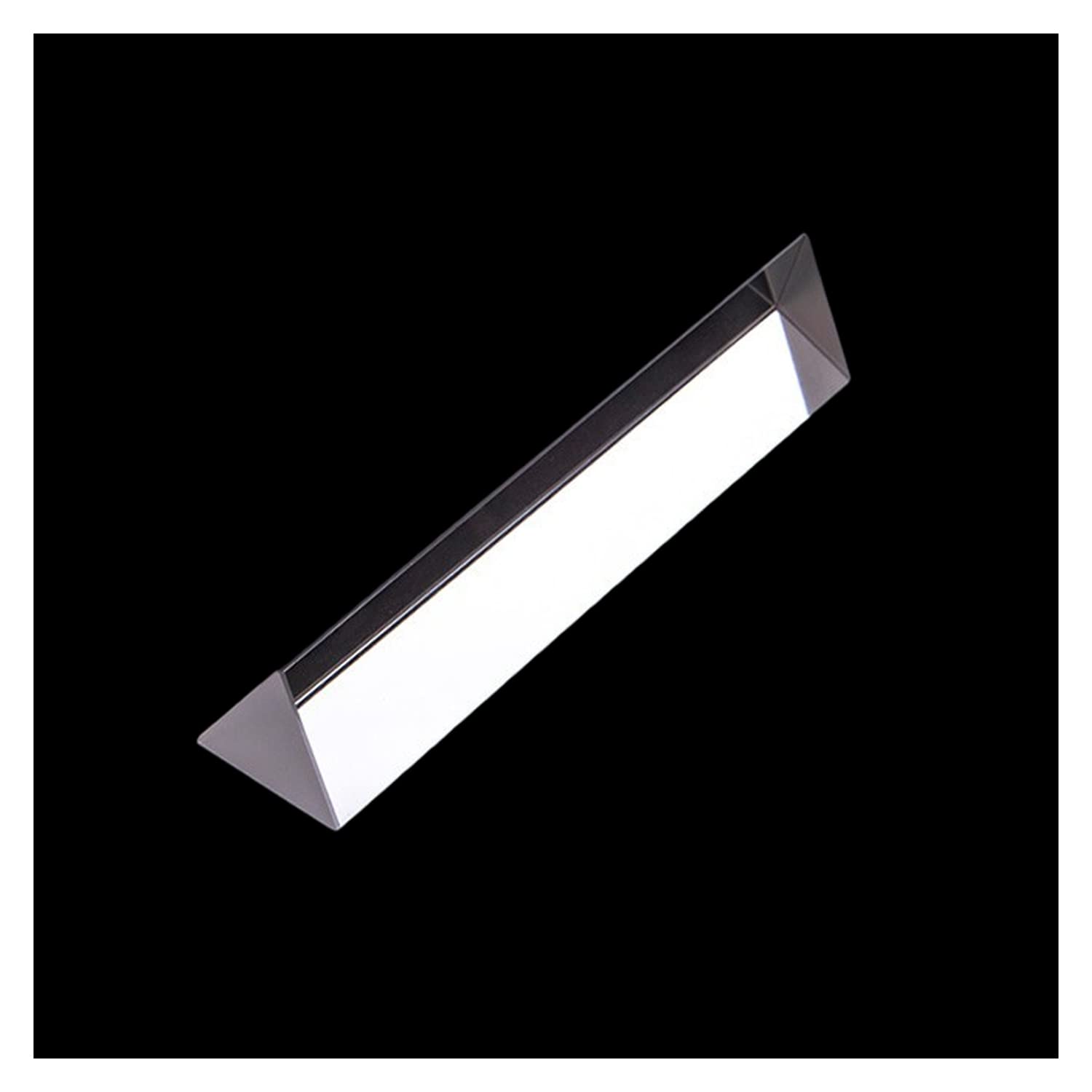 Prism Glass Triangular Prism Length 50-200mm Suitable for Photography Science Experiments Physics Teaching Light Spectrum,200×30×30mm