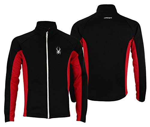 Spyder Mens Full Zip Sweater Multi Blk-Red M