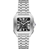PIERRE RICHARDSON PR8711 Men's Watch - Silver Stainless Steel Japanese Quartz, 10ATM Water Resistant, Scratch-Resistant Sapphire Crystal Glass, Elegant Dress Watch for Men, Reloj para Hombres