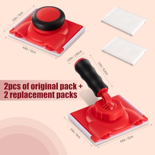 Recortadora de bordes de pintura con almohadillas intercambiables anti-goteo 3