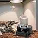 Bothyi Automatic Reptile Water Feeder Feeding Accessories Creative Decorative Easy to Tool Water Dispenser for Geckos, Black