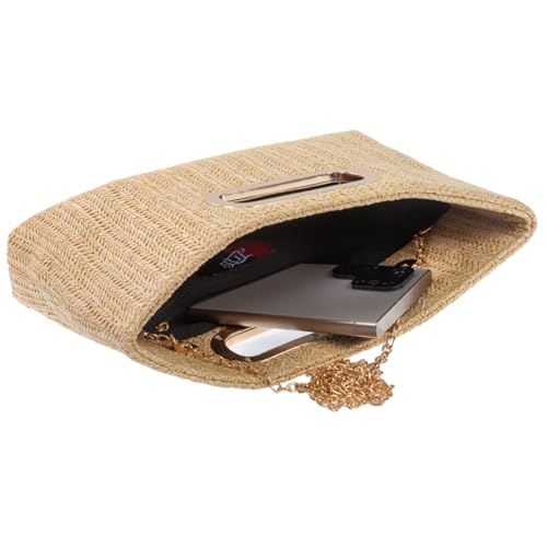 Image of Top Handle Straw Clutch