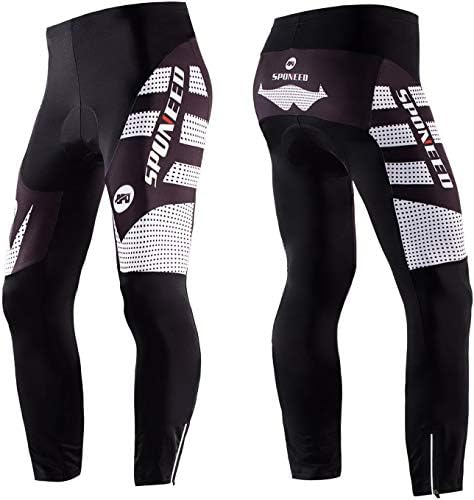 sponeed Men's Bicycle Pants 4D Padded Road Cycling Tights Leggings Outdoor Cyclist Riding Bike Wear