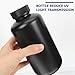 minkissy 500ml Black Pe Narrow Mouth UV Protection Reagent Bottle, Chemical Sample Storage Container, Laboratory Liquid Sealing Bottle for Industrial Use