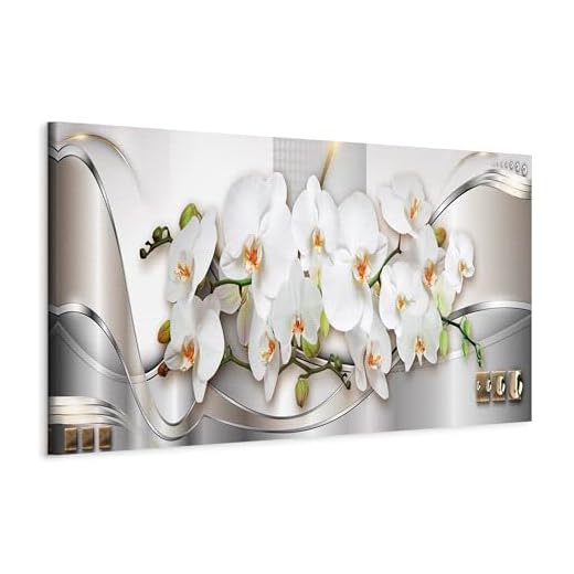 murando - Cuadro 120x40 cm - 1 Parte - impresión en Material Tejido no Tejido - impresión artística - Imagen gráfica - decoración de Pared Flores - Orquidea Abstraccion b-A-0086-b-b