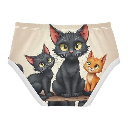 Halloween Cute Cats Little Girl Panties Girls Underwear Toddlers Cotton Durable Briefs Undies Kids 2t2