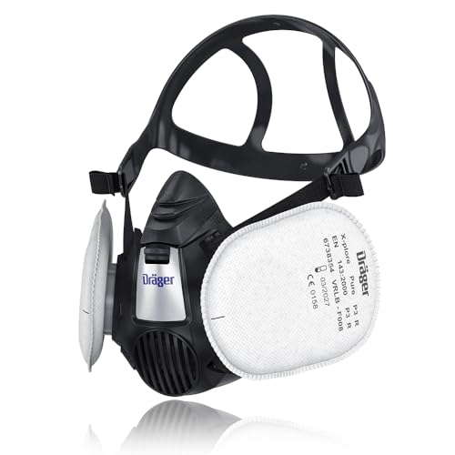 Dräger X-plore 3500 Handwerker Halbmasken-Set inkl. Pure P3 Partikelfilter | Größen S/M/L | gegen Fein-Staub/Partikel | Gr. M
