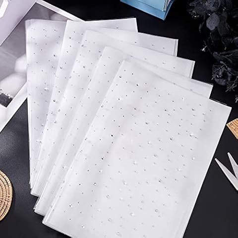 FINGERINSPIRE 6 Sheet Glitter Hotfix Rhinestone Iron on Crystal Rhinestone Decals Cover