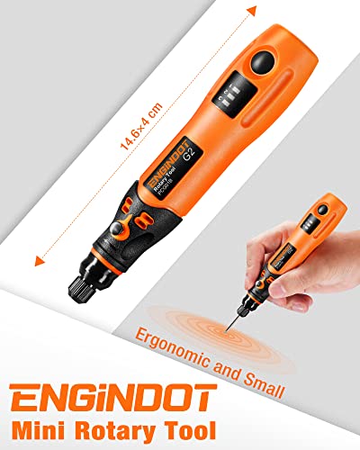 Mini Cordless Rotary Tool Kit, Engindot 3.7V With 32 Accessories , 3-Speed, Usb Charging Rotary Tool For Sanding, Polishing, Drilling, Etching，Engraving, Diy Crafts #TOP4