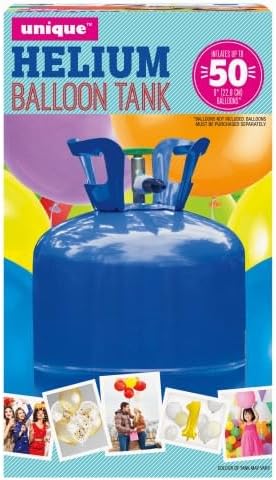 Helium Balloon Canister | Disposable Helium cylinder for balloons | All party occasions (Large Helium Canister, 1, Qty)
