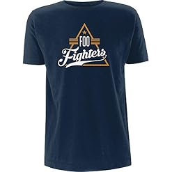 Rock Off Blue Foo Fighters Triangle Officiel T-Shirt Hommes Unisexe - Les Beatles, Paul McCartney, John Lennon, RIngo Starr, George Harrison