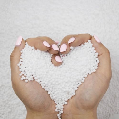 FOONEA 80 000 Pieces Foam Beads for Slime White Polystyrene Beads for DIY Craft Party Decoration (0.08-0.12 in)