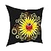 Biedronka słonecznik poduszka ozdobna poduszka kwadratowa poszewka na poduszkę sofa, miękka poszewka na poduszkę do sypialni lub samochodu 45 cm x 45 cm