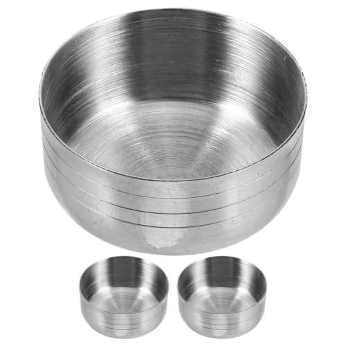 VALICLUD Tapas Abatibles para Cocteleras 3 Piezas en Acero Inoxidable, Repuesto para Vasos Mezcladores de 350 Ml, Adecuado para Cócteles y Martinis en Casa