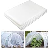 Transparente PE-Gewächshausfolie, winterfest, isoliert, für Garten und Landwirtschaft, Pflanzenschutz, 2 x 3 m, transparent (2 x 4 m)
