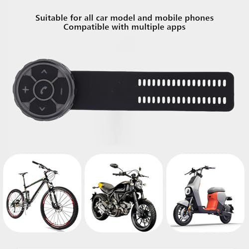 Controlador de botones de montaje en volante Bluetooth 5.3 multimedia coche 4