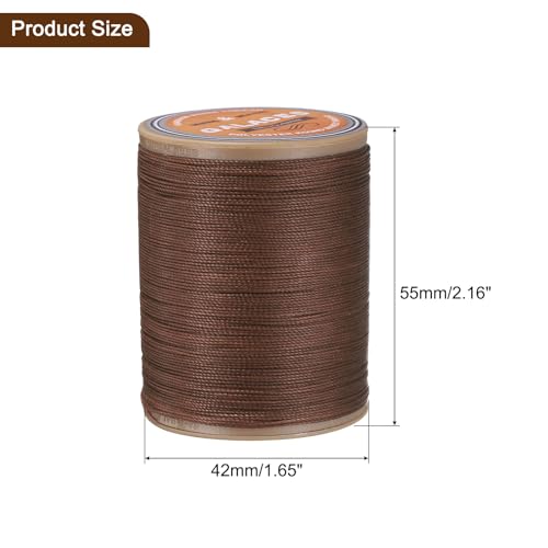 Hilo encerado para cuero 0.45 mm 200 m color chocolate miniatura 2