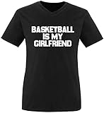 EZYshirt® Basketball is My Girlfriend Herren V-Neck T-Shirt