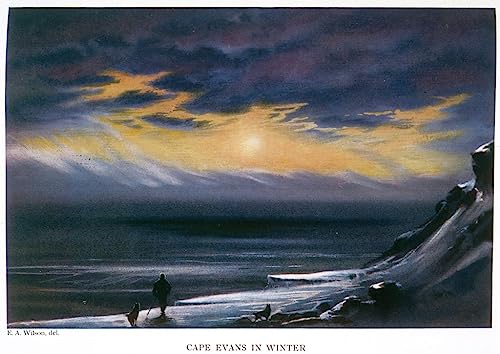 Toile Cape Evans en hiver par Edward Adrian - Impression Murale Salon 60x90cm
