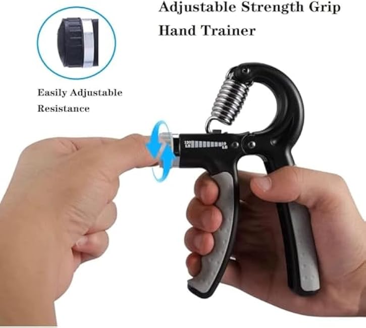 Hand Strengthener Grip 2 Pack, Hand Exercisers for Strength with Adjustable Resistance 10-130 Lbs,Hand Grip,Grip Strength Trainer for Muscle Building and Injury Recover