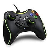 Wired PC Controller, Gaming Controller for PC Windows 10/8/7/XP/Steam/Android/Laptop/TV Box, with Dual-Vibration PC Game Controller