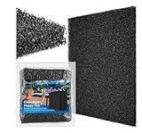 Filterwatte Aquarium, Filtermatte mit groben Poren für klare Wasserqualität, 2 Stück grobporige Filterwatte 40x50x2 cm, effektive mechanische Filterung für Aquarienbecken